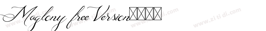 Maglony free Version字体转换